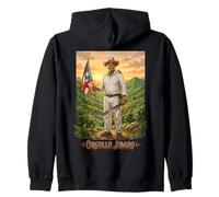 Orgullo Jíbaro Puerto Rico Flag Coqui Heritage Sudadera con Capucha