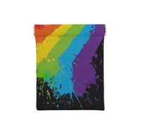 Orgullo LGBT Rainbow Splat, Squeeze Top Wallet Bolsa de Almacenamiento para Mujer Monedero pequeño Bolsa de Cambio