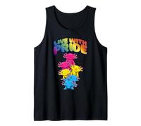 Orgullo LGBTQ, Pansexual, Axolotl Y De Género No Binario Camiseta sin Mangas