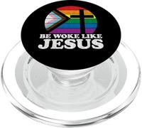 Orgullo Liberal Demócrata Despertarse como Jesús Aliado Cristiano PopSockets PopGrip para MagSafe