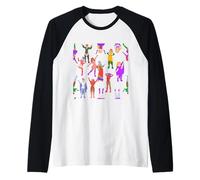 Orgullo Mes Drag Queens LGBT transmujeres LGBTQ Gay Queer Camiseta Manga Raglan