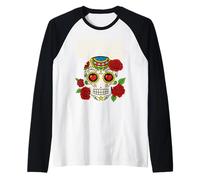 Orgullo Mexicano Latino Pride Viva México Día de los Muertos Camiseta Manga Raglan