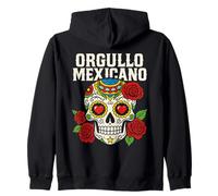 Orgullo Mexicano Latino Pride Viva México Día de los Muertos Sudadera con Capucha
