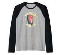 Orgullo Navajo Orgullo Orgulloso Tocado Nativo Americano Tribu PU Camiseta Manga Raglan