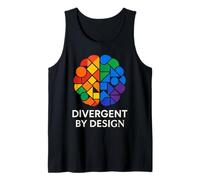 Orgullo neurodivergente ADHD Autismo Aceptación Regalo Diferente Camiseta sin Mangas