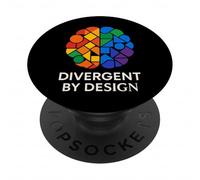 Orgullo neurodivergente ADHD Autismo Aceptación Regalo Diferente PopSockets PopGrip Adhesivo