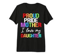 Orgullo Orgullo Madre Amo a Mi Hija Chica Mamá Lesbiana LGBTQ Camiseta Premium