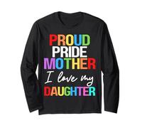 Orgullo Orgullo Madre Amo a Mi Hija Chica Mamá Lesbiana LGBTQ Manga Larga