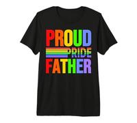 Orgullo Orgullo Padre Arco Iris Gay Lesbianas Niño Amor & Apoyo Camiseta Premium