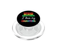 Orgullo Orgulloso de la Madre Negra I Love My Daughters Melanina LGBTQ Pride PopSockets PopGrip para MagSafe