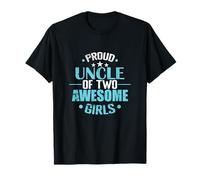 Orgullo Orgulloso del tío de Dos Chicas Impresionantes Camiseta