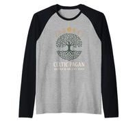 Orgullo pagano Celta Triskelion Árbol de la Vida Heritage Magic Camiseta Manga Raglan
