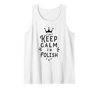 Orgullo Polaco No Puedo Mantener la Calma Soy Polaco Polska Camiseta sin Mangas