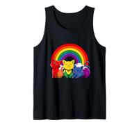 Orgullo Queer Arcoíris LGBTQ Gatos Gays Camiseta sin Mangas