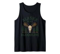 Orgullo Salvaje de Alaska Last Frontier Alce Bear Paw Camiseta sin Mangas