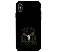 Orgullo Salvaje de Alaska Last Frontier Alce Bear Paw Carcasa para iPhone X/XS
