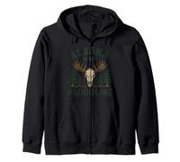 Orgullo Salvaje de Alaska Last Frontier Alce Bear Paw Sudadera con Capucha