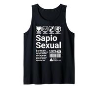 Orgullo Sapiosexual Divertido Soy Inteligente Estimulación Mental Camiseta sin Mangas
