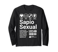 Orgullo Sapiosexual Divertido Soy Inteligente Estimulación Mental Manga Larga