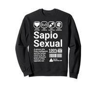 Orgullo Sapiosexual Divertido Soy Inteligente Estimulación Mental Sudadera