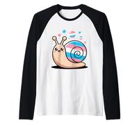 Orgullo Transgénero Caracol Trans Camiseta Manga Raglan