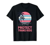 Orgullo transgénero protege a los niños trans, visibilidad retro LGBTQ+ Camiseta