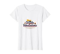 Orgullo Venezulano, símbolo patriótico para ciudadanos Orgullosos Camiseta, Mujer, Blanco, 3XL
