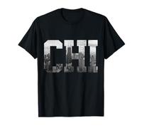 Orgullo Vintage de Chicago Illinois Chi Skyline City Camiseta