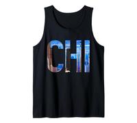 Orgullo Vintage de Chicago Illinois Chi Skyline City Camiseta sin Mangas