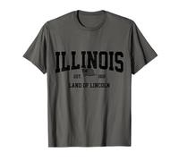 Orgullo Vintage de Illinois Land of Lincoln Camiseta