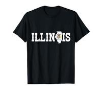 Orgullo Vintage de Illinois Land of Lincoln Camiseta