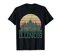 Orgullo Vintage de Illinois Land of Lincoln Camiseta