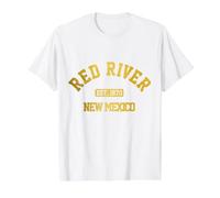 Orgullo Vintage de Red River Nuevo México Camiseta gráfica económica, Hombre, Blanco, M