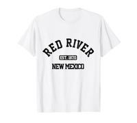 Orgullo Vintage de Red River Nuevo México Camiseta gráfica económica, Hombre, Blanco, S
