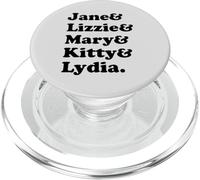 Orgullo y prejuicio Jane Austen - Bennet Sisters PopSockets PopGrip para MagSafe