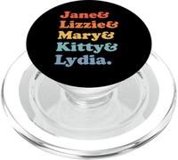 Orgullo y prejuicio Jane Austen - Bennet Sisters PopSockets PopGrip para MagSafe