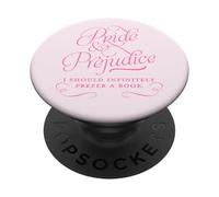 Orgullo y prejuicio Prefiero infinitamente un Libro: Jane Austen PopSockets PopGrip Adhesivo