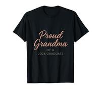 Orgullosa Abuela de un Graduado 2026 - Edición de guión clásico Camiseta