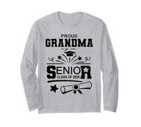 Orgullosa abuela de una clase de graduación senior 2025 Manga Larga