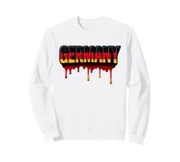 Orgullosa Bandera Alemana de Alemania, Letras patrióticas Drip Germany Sudadera