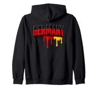 Orgullosa Bandera Alemana de Alemania, Letras patrióticas Drip Germany Sudadera con Capucha
