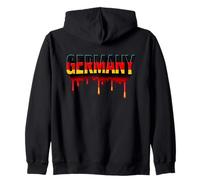 Orgullosa Bandera Alemana de Alemania, Letras patrióticas Drip Germany Sudadera con Capucha