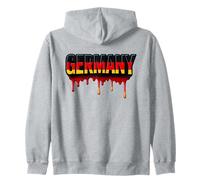 Orgullosa Bandera Alemana de Alemania, Letras patrióticas Drip Germany Sudadera con Capucha