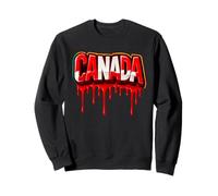 Orgullosa Bandera Canadiense con Letras patrióticas Feel The Drip Sudadera