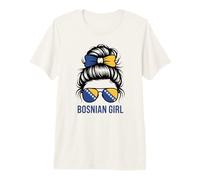 Orgullosa Bosnian Girl Bosnia Herzegovina Bandera Mi Partido Día del Juego Camiseta Premium