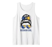 Orgullosa Bosnian Girl Bosnia Herzegovina Bandera Mi Partido Día del Juego Camiseta sin Mangas