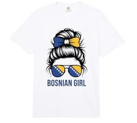 Orgullosa Bosnian Girl Bosnia Herzegovina Bandera Mi Partido Día del Juego Comfort Colors Adult Heavyweight T-Shirt