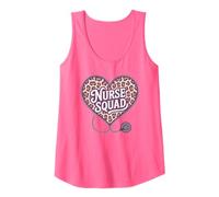 Orgullosa Enfermera Escuadrón San Valentín Corazón Enfermería Vida Escuela ER RN Camiseta sin Mangas