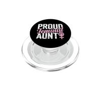 Orgullosa Feminista tía Igualdad PopSockets PopGrip para MagSafe