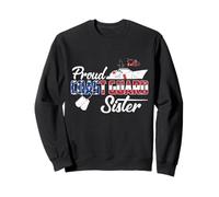 Orgullosa Hermana de la Guardia Costera US Veteran Family Matching Sudadera